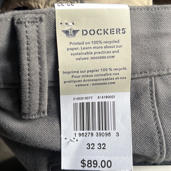Dockers grey chino slim fit pants 32x32 - Picture 4 of 4